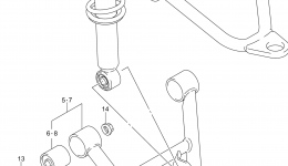 SUSPENSION ARM for квадроцикла SUZUKI LT-F2502014 year 
