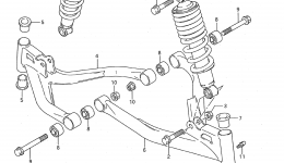 SUSPENSION ARM для квадроцикла SUZUKI QuadRunner (LT-F160)1995 г. 