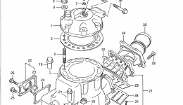 CYLINDER (MODEL J/K/L) для квадроцикла SUZUKI QuadRacer (LT500R)1989 г. 