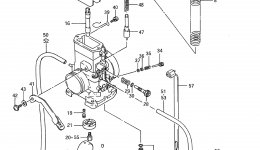 Карбюратор для квадроцикла SUZUKI QuadRacer (LT250R)1988 г. 