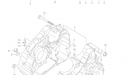 CRANKCASE for квадроцикла SUZUKI Vinson 4WD (LT-F500FC)2006 year 