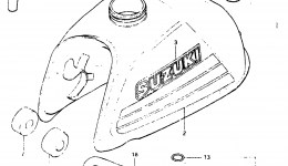Топливный бак для квадроцикла SUZUKI ALT501984 г. 