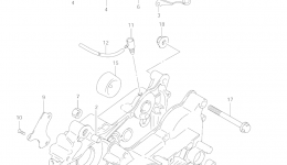 CRANKCASE for квадроцикла SUZUKI QuadMaster (LT-A50)2002 year 
