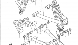 SUSPENSION ARM (MODEL J/K/L) for квадроцикла SUZUKI QuadRacer (LT500R)1988 year 