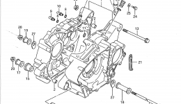 CRANKCASE for квадроцикла SUZUKI QuadRunner (LT230E)1987 year 