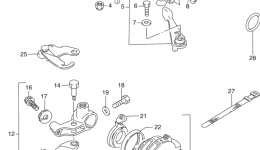 HANDLE LEVER (MODEL X/Y/K1) for квадроцикла SUZUKI QuadRunner 4WD (LT-F250F)2000 year 