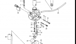Карбюратор для квадроцикла SUZUKI QuadRunner (LT300E)1989 г. 