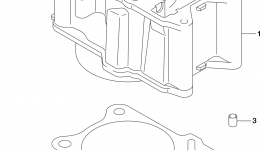 Блок цилиндров для квадроцикла SUZUKI LT-A500XP2015 г. 