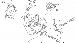 Дросельная заслонка для квадроцикла SUZUKI LT-F400FZ2014 г. 
