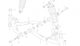 SUSPENSION ARM for квадроцикла SUZUKI QUAD RUNNER (LT160)2004 year 