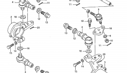KNUCKLE ARM для квадроцикла SUZUKI QuadRunner (LT-F250)1991 г. 