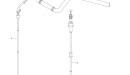 Румпель (рукоятка управления) для квадроцикла SUZUKI KingQuad (LT-A400F)2012 г. 