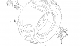 RIGHT REAR WHEEL для квадроцикла SUZUKI KingQuad (LT-A750X)2009 г. 