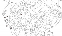 Крышка картера для квадроцикла SUZUKI LT-A400FZ2015 г. 