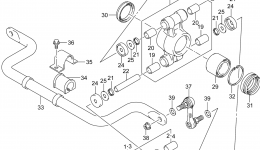 REAR SUSPENSION ARM for квадроцикла SUZUKI LT-A750XPZ2014 year 
