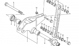 CUSHION LEVER (MODEL F/G) for квадроцикла SUZUKI QuadRacer (LT250R)1991 year 