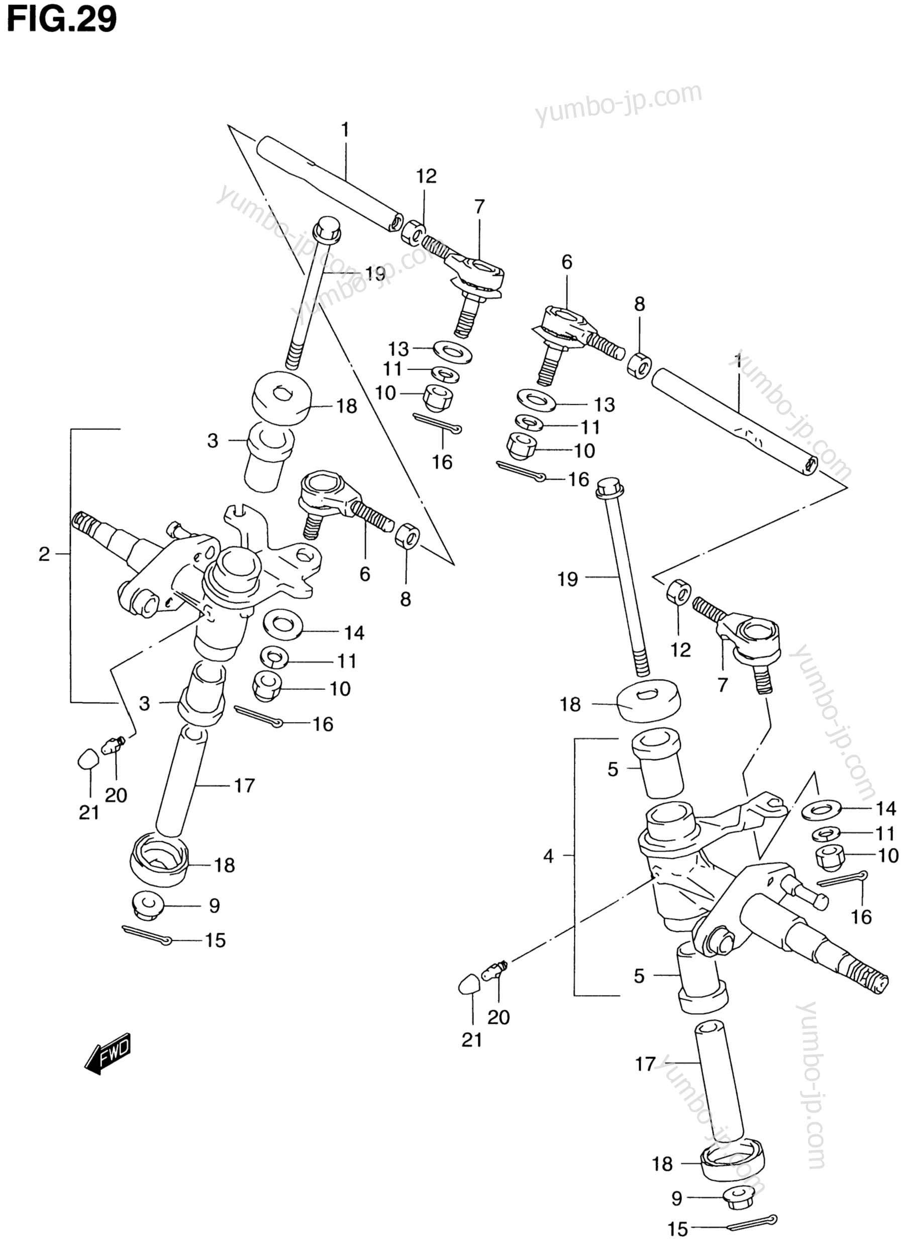 KNUCKLE ARM для квадроциклов SUZUKI QuadSport (LT80) 1996 г.