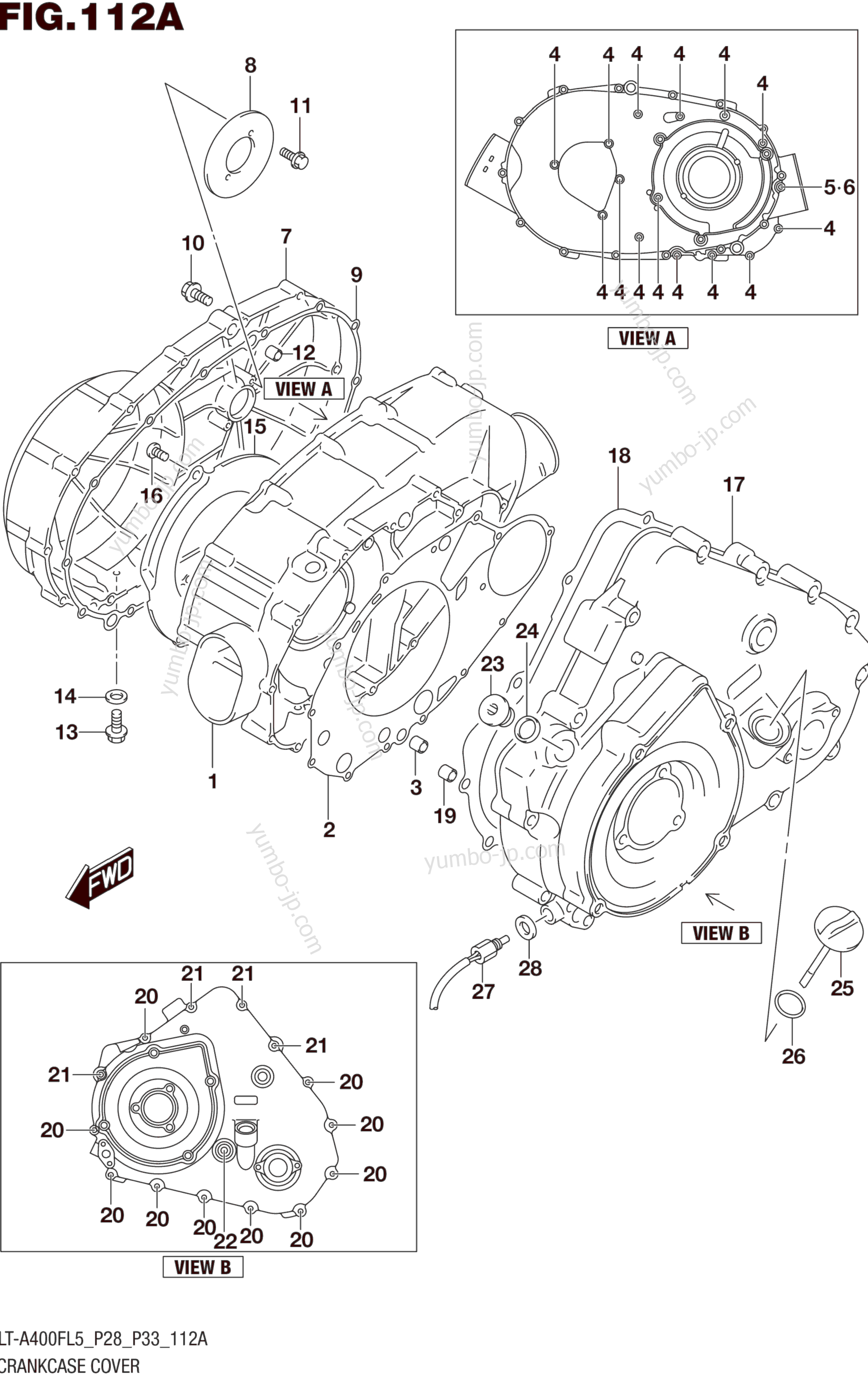 Крышка картера для квадроциклов SUZUKI LT-A400F 2015 г.