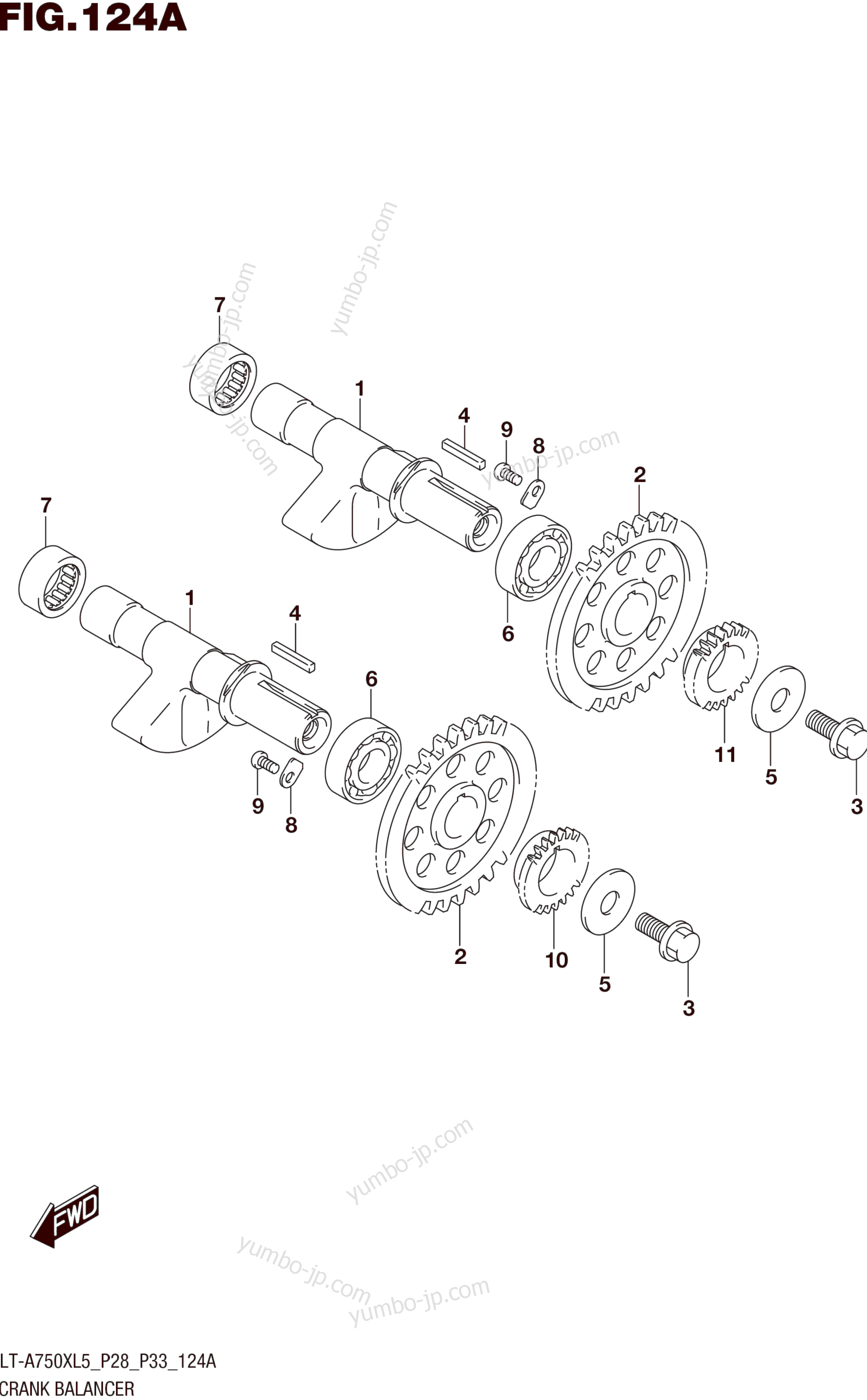 Crank Balancer for ATVs SUZUKI LT-A750X 2015 year