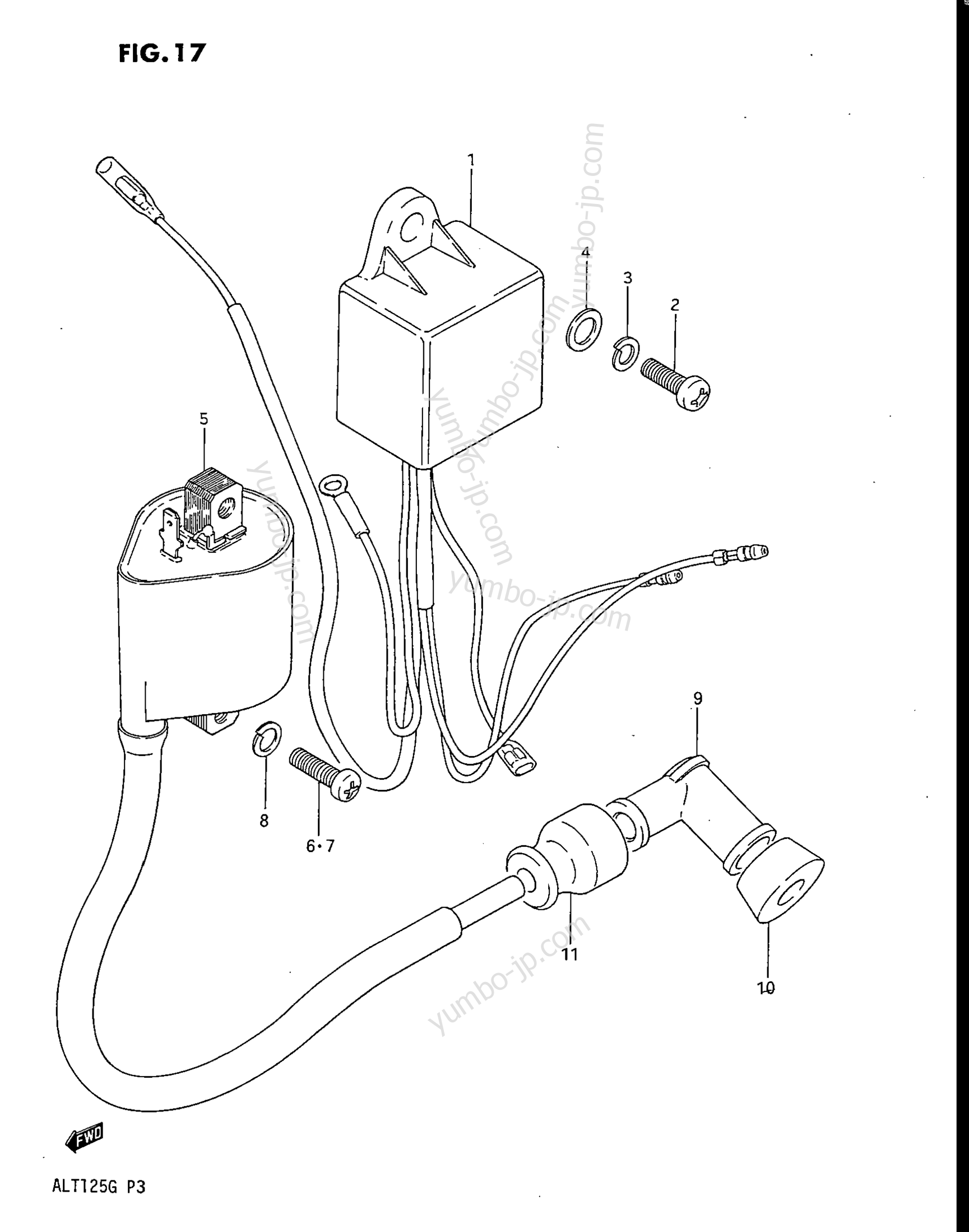 Electrical for ATVs SUZUKI ALT125 1985 year