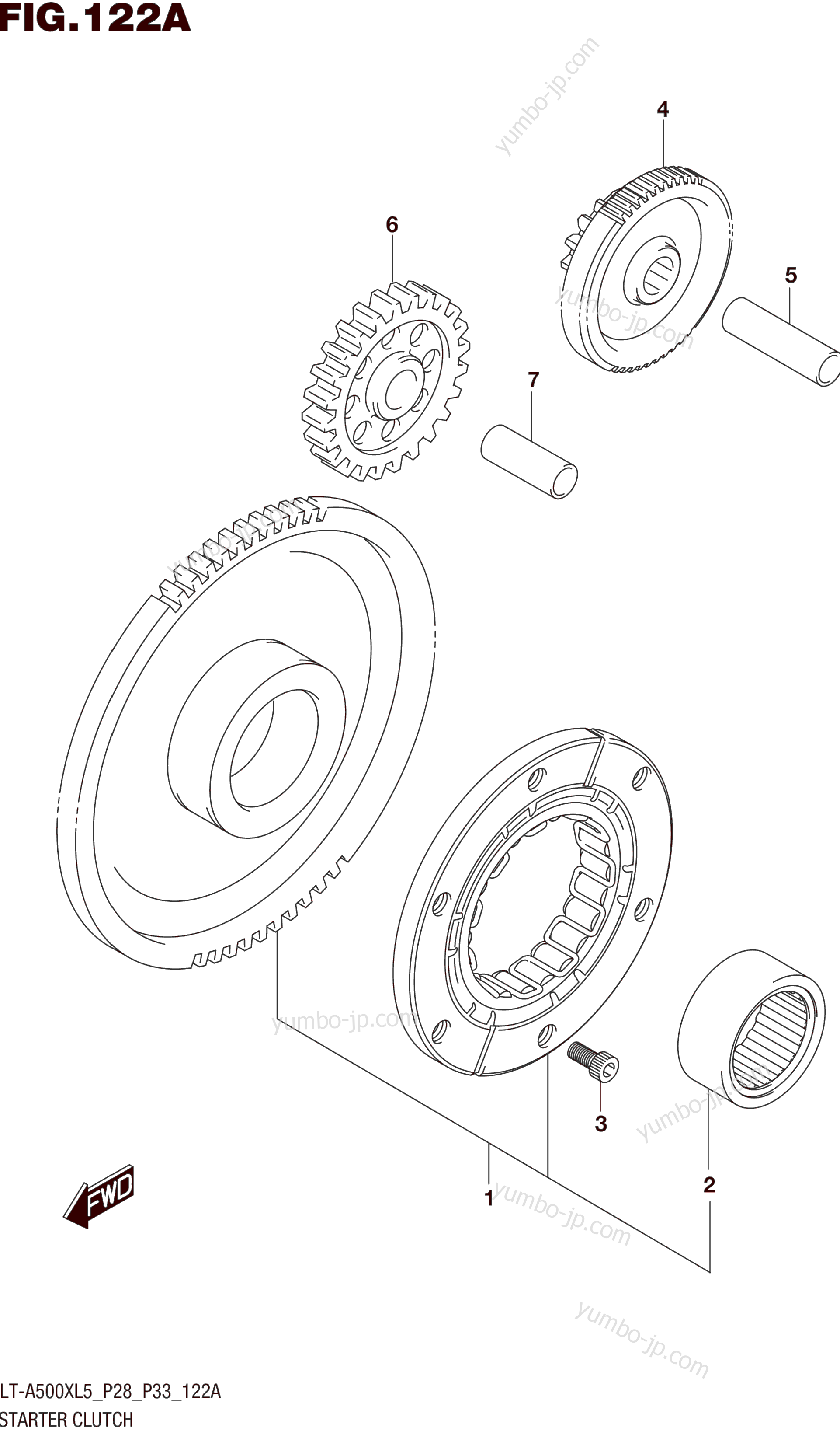 STARTER CLUTCH для квадроциклов SUZUKI LT-A500XZ 2015 г.