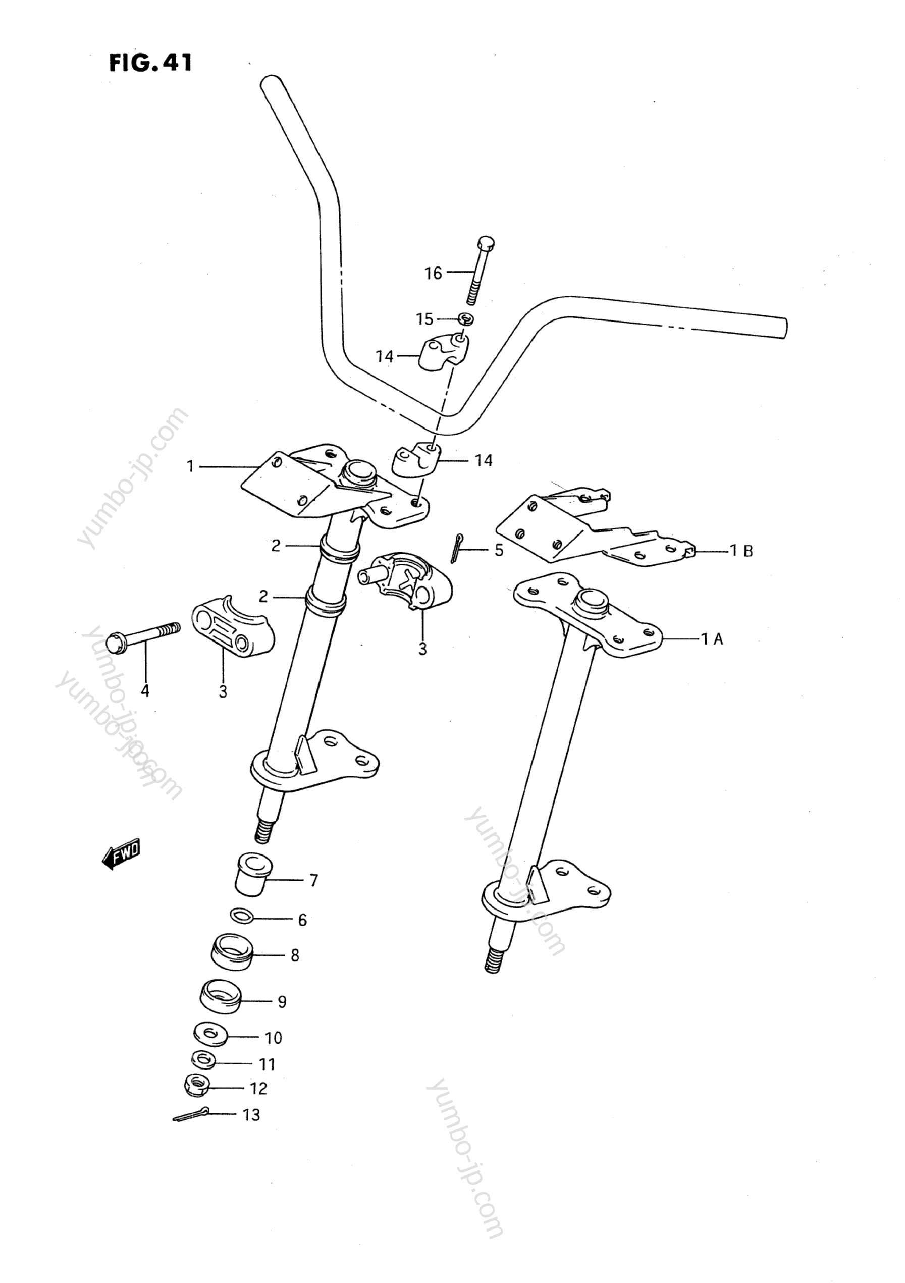 STEERING SHAFT для квадроциклов SUZUKI QuadRunner (LT-F250) 1991 г.