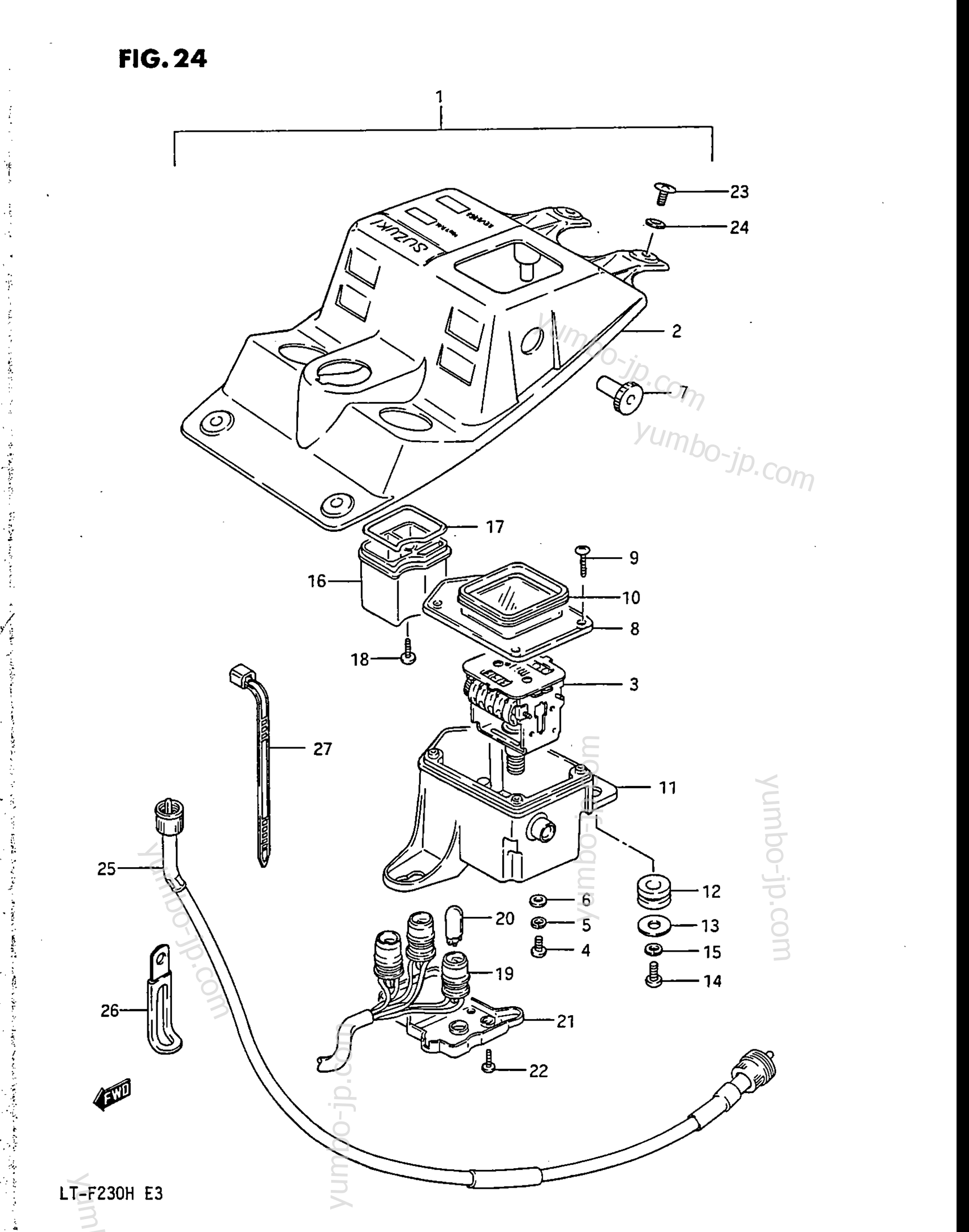 ODOMETER for ATVs SUZUKI LT-F230 1987 year