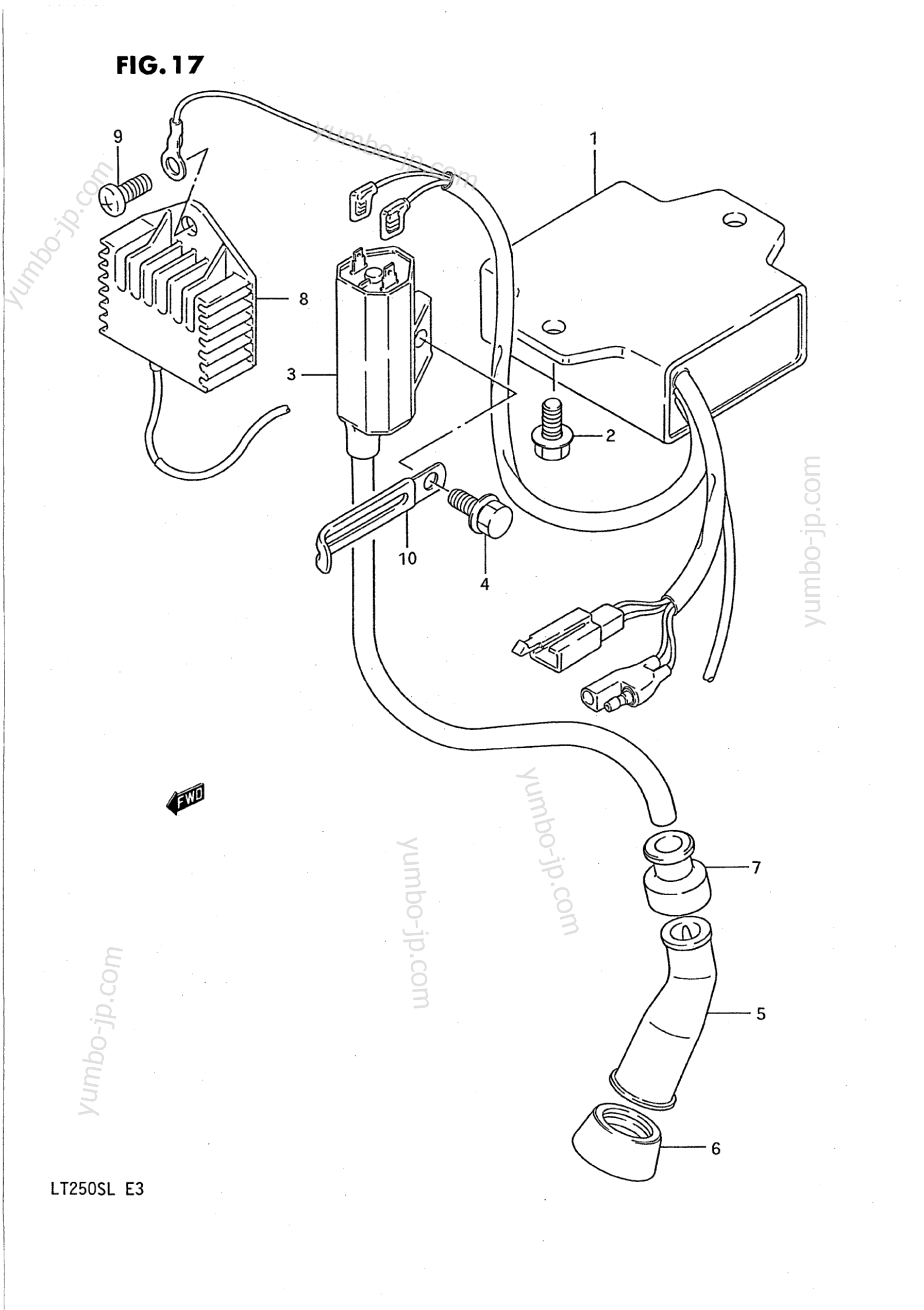 Electrical для квадроциклов SUZUKI QuadSport (LT250S) 1990 г.