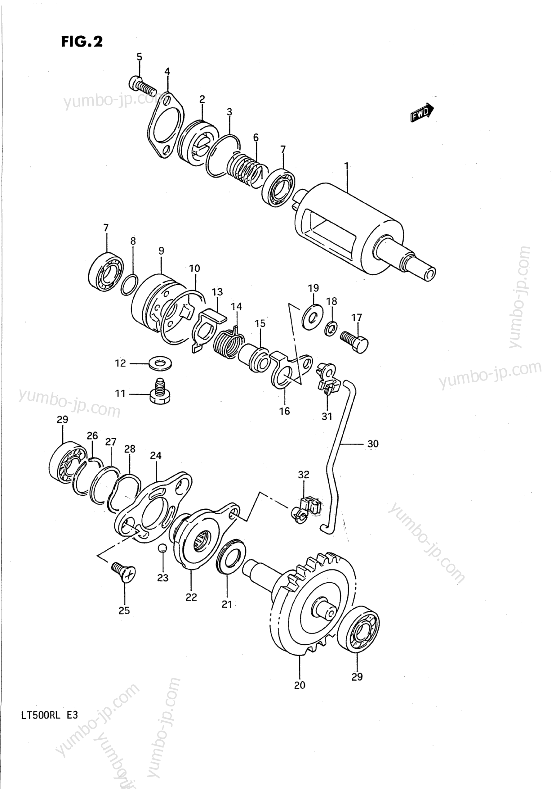 EXHAUST VALVE для квадроциклов SUZUKI QuadRacer (LT500R) 1989 г.