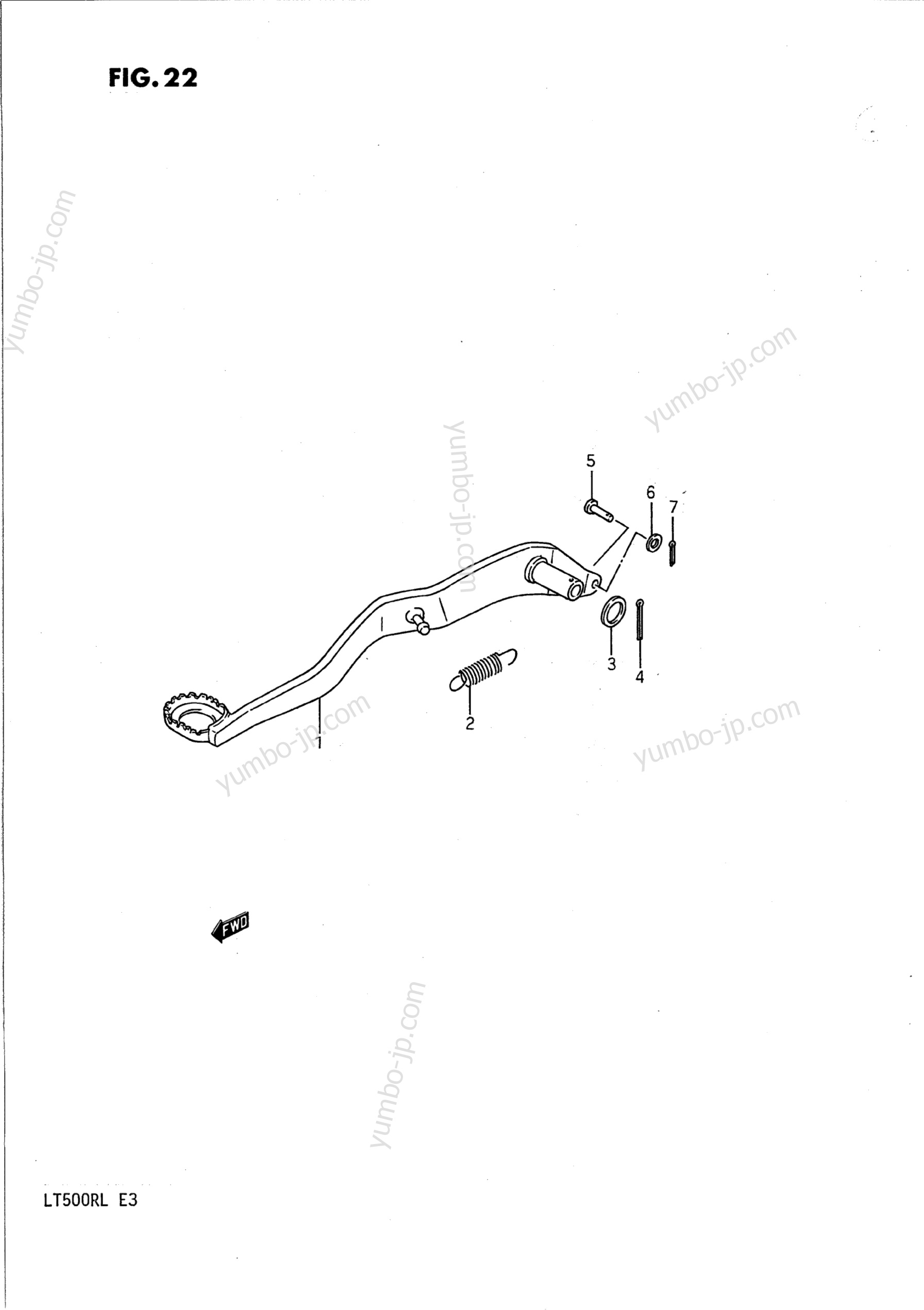 REAR BRAKE для квадроциклов SUZUKI QuadRacer (LT500R) 1990 г.