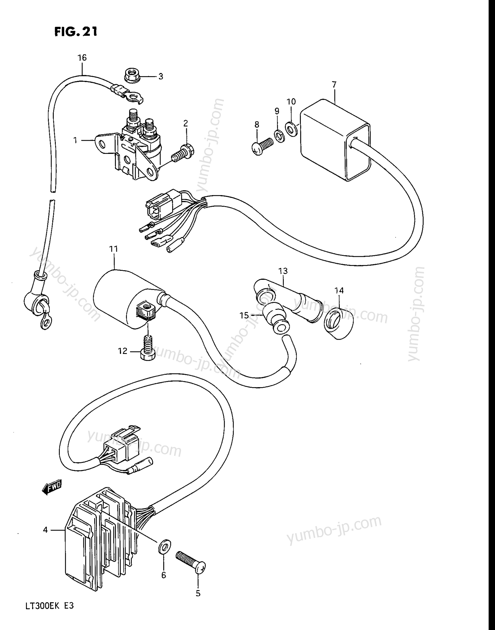 Electrical for ATVs SUZUKI QuadRunner (LT300E) 1987 year
