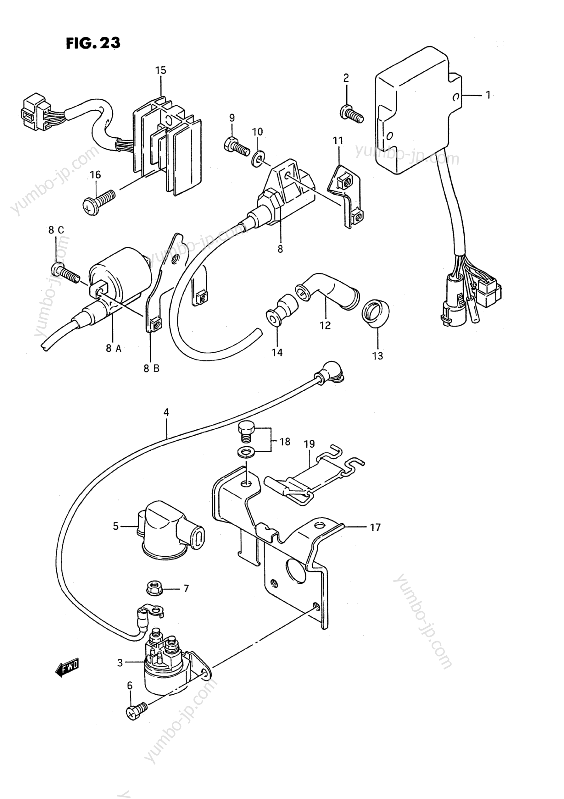 Electrical для квадроциклов SUZUKI QuadRunner (LT-4WD) 1989 г.