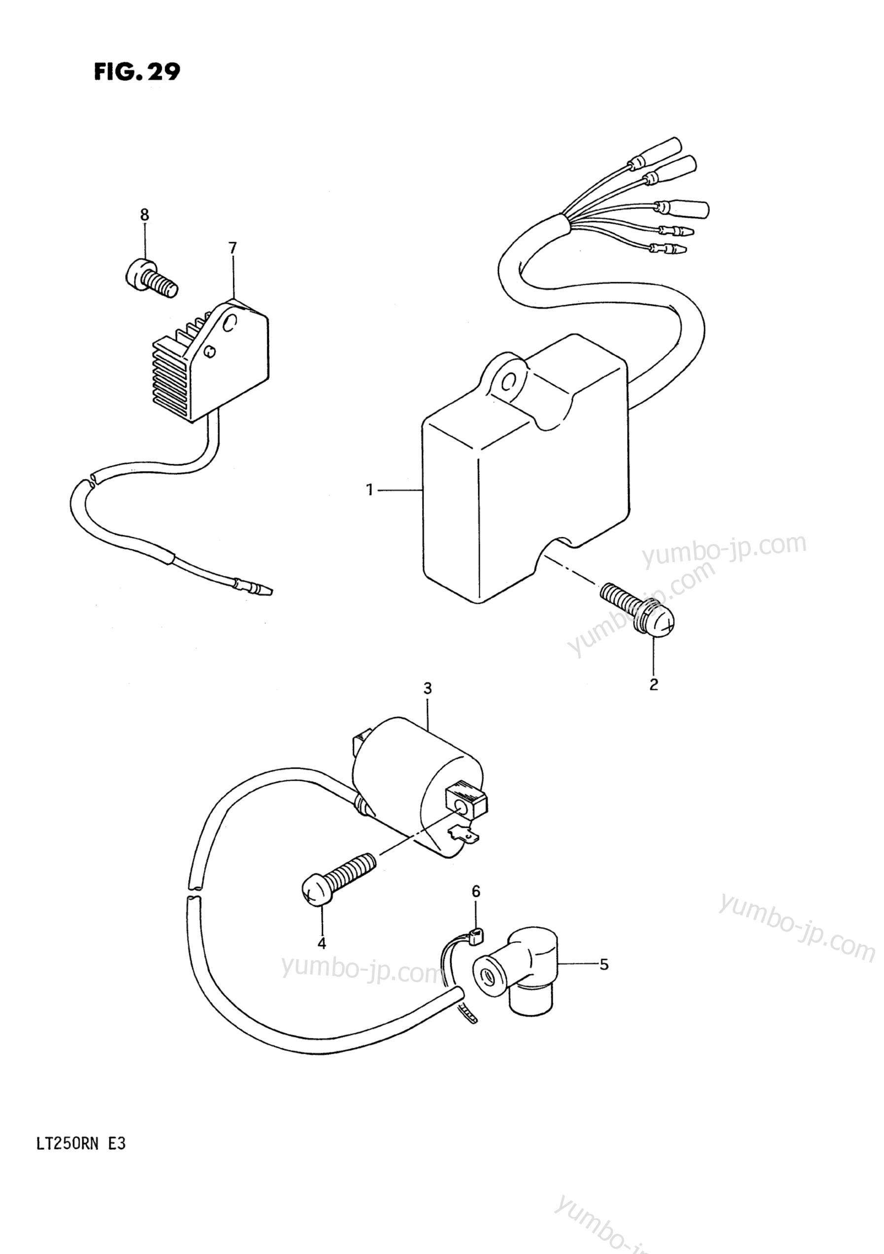 Electrical for ATVs SUZUKI QuadRacer (LT250R) 1986 year