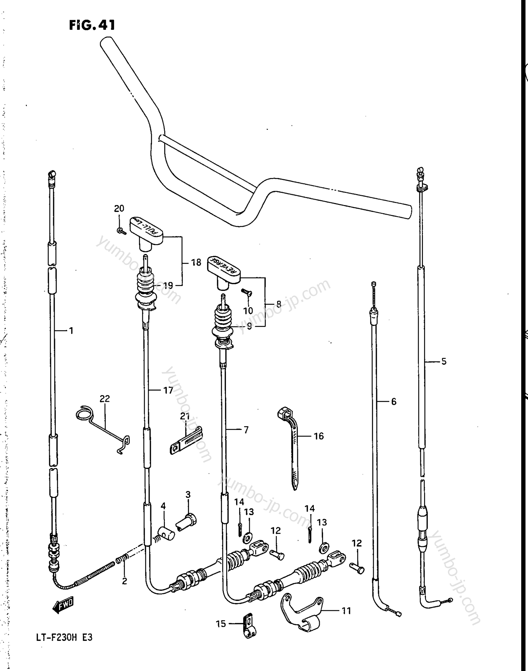 Устройство дистанционного управления / Кабеля для квадроциклов SUZUKI LT-F230 1987 г.