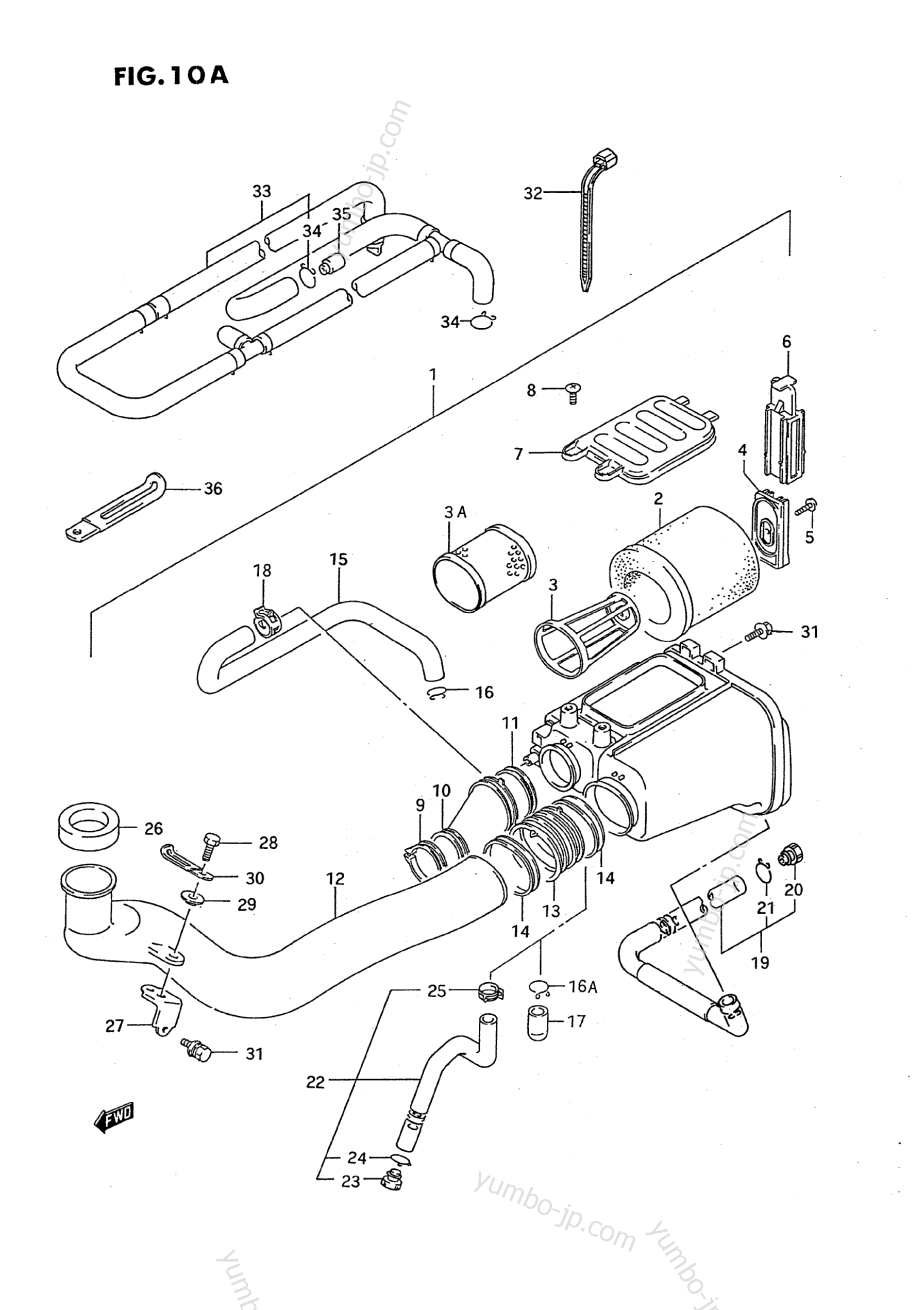 AIR CLEANER (MODEL M/N/P/R/S/T) для квадроциклов SUZUKI QuadRunner (LT-F250) 1992 г.