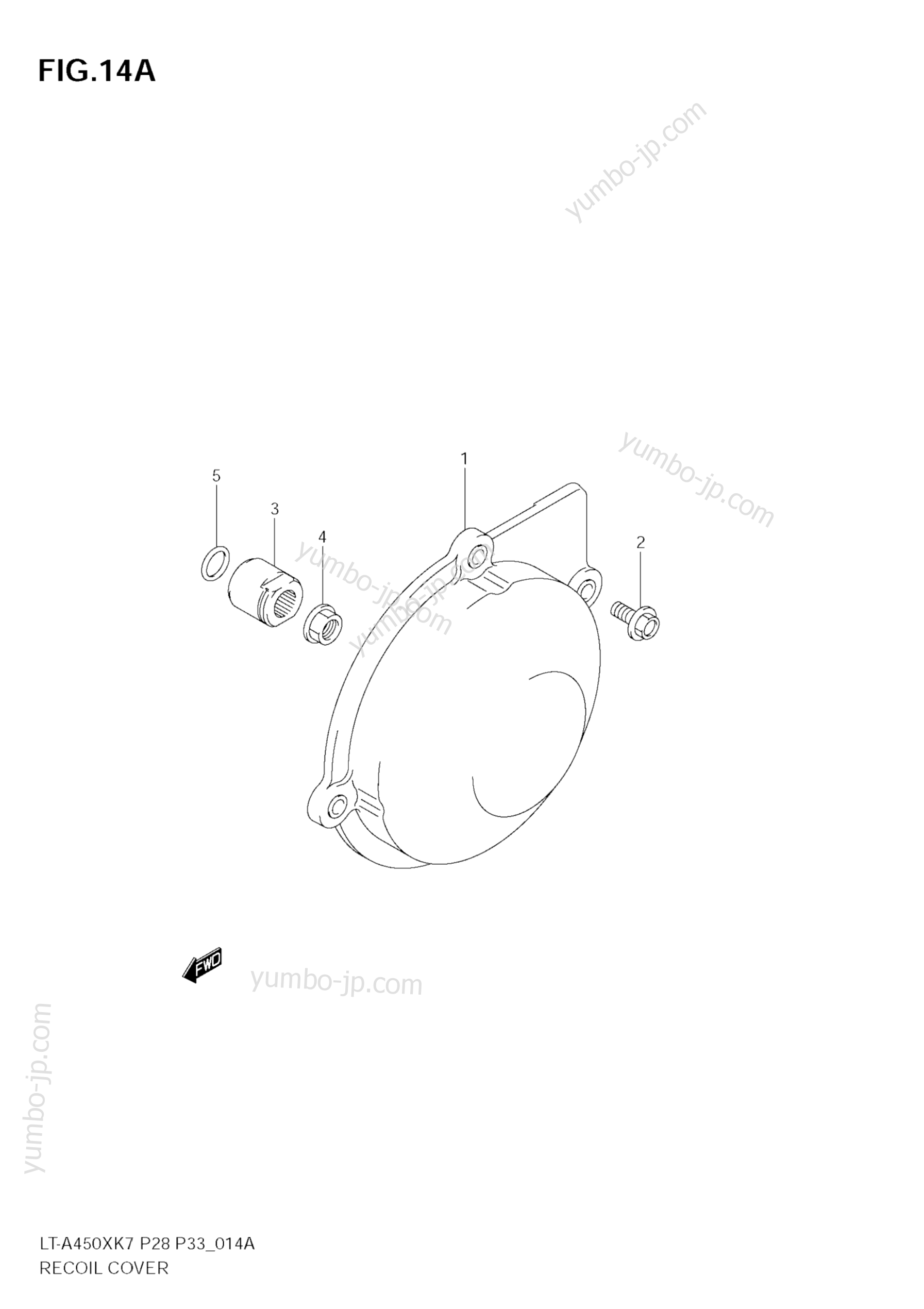 RECOIL COVER (MODEL L0) для квадроциклов SUZUKI KingQuad (LT-A450XZ) 2009 г.