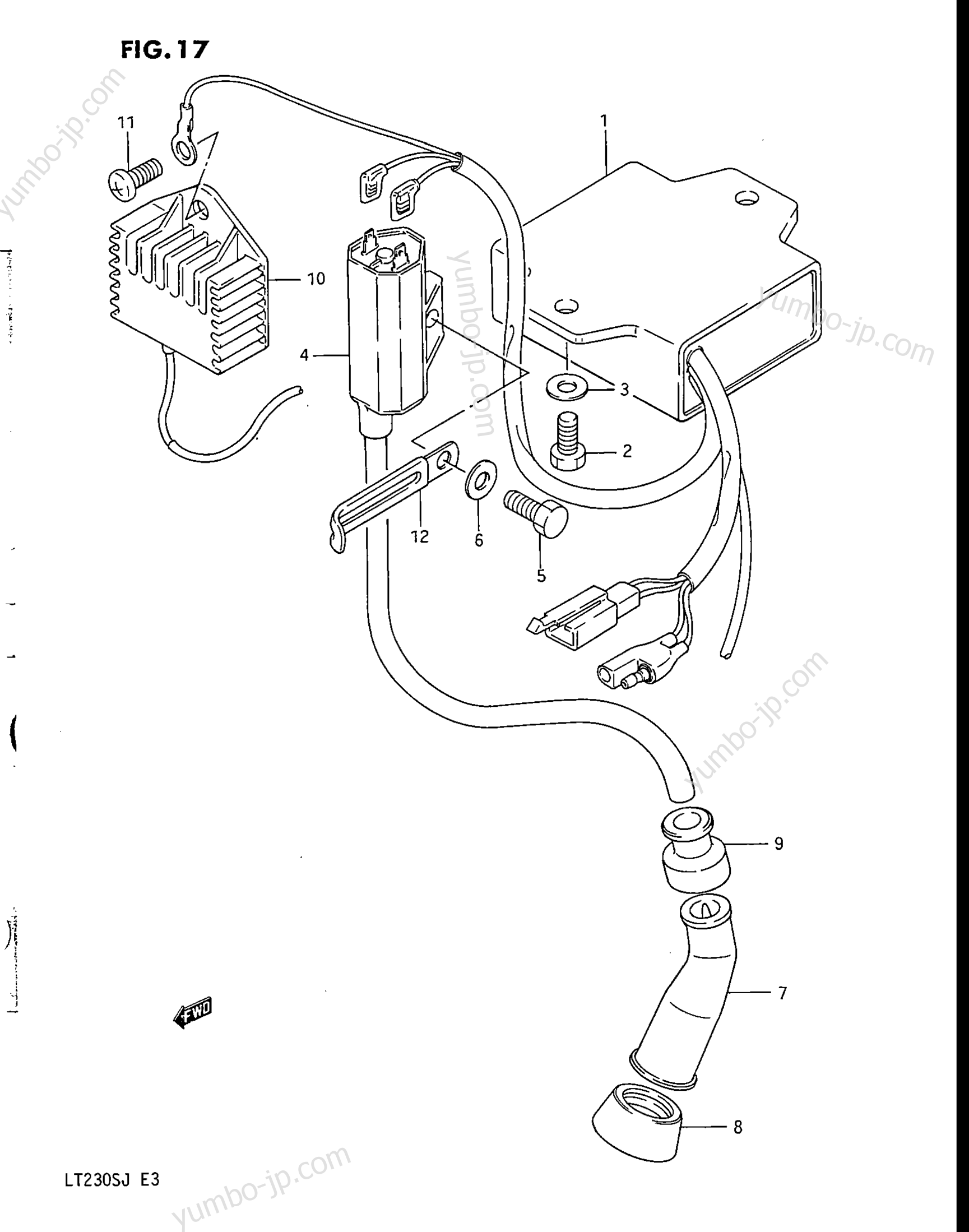 Electrical for ATVs SUZUKI LT230S 1987 year