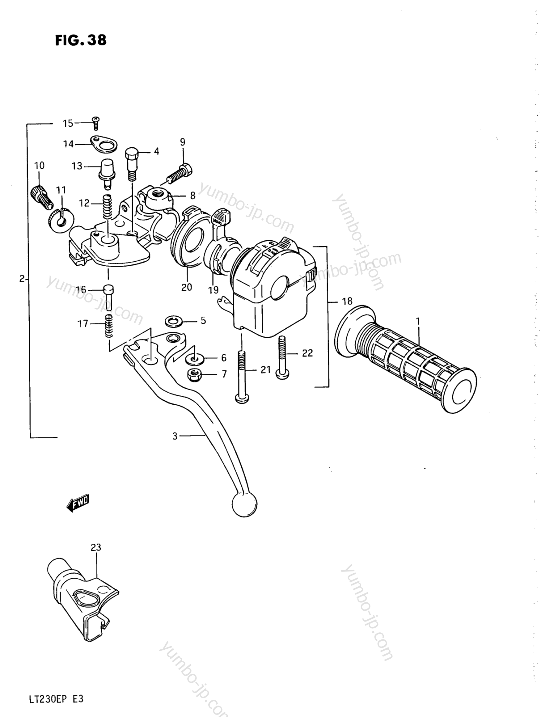 LEFT  HANDLE SWITCH для квадроциклов SUZUKI QuadRunner (LT230E) 1992 г.