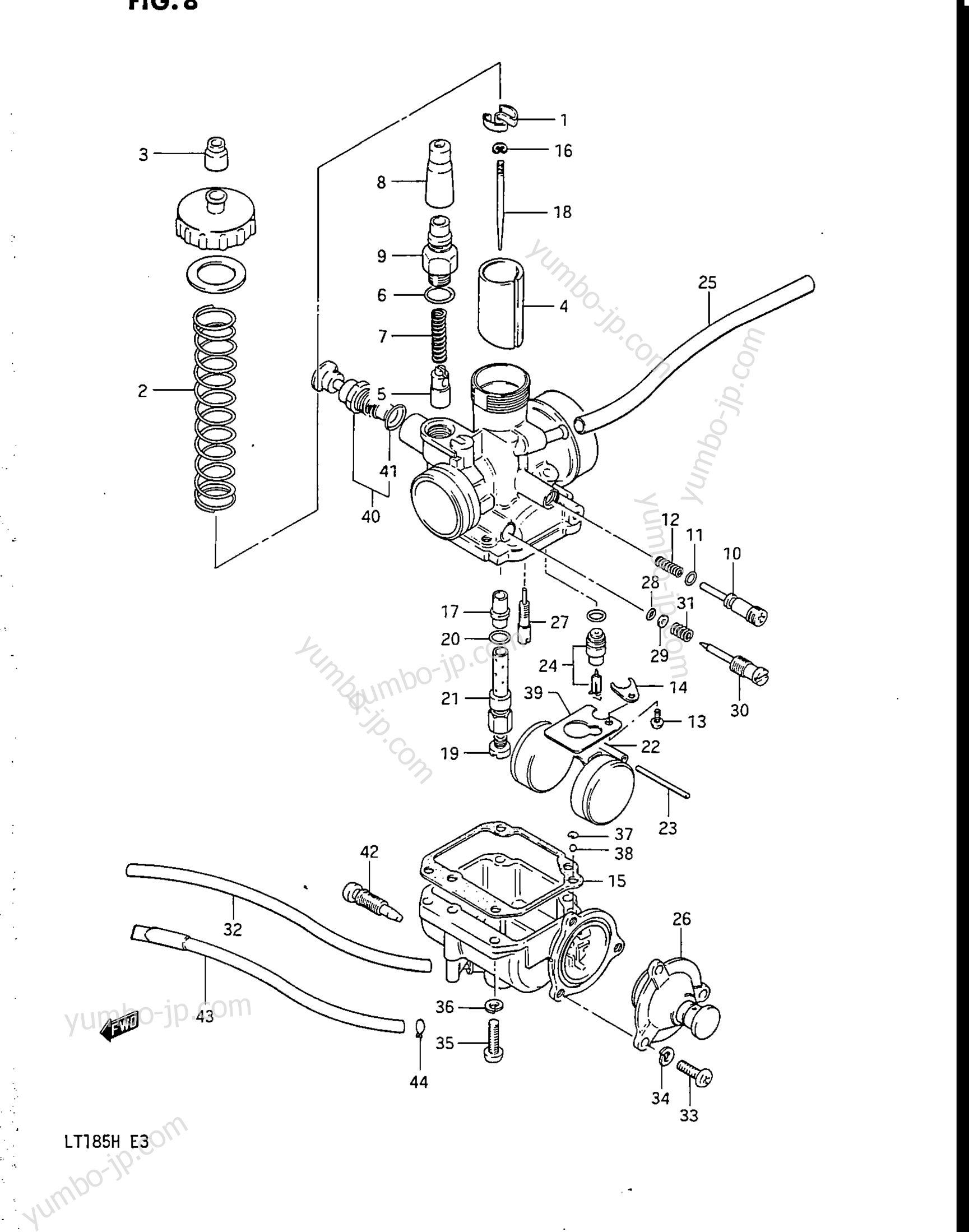 Карбюратор для квадроциклов SUZUKI LT185 1985 г.
