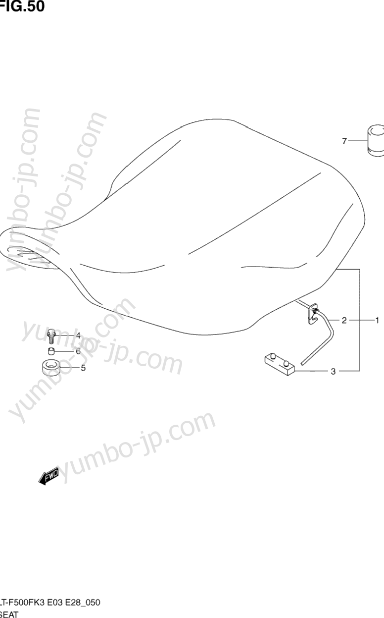 SEAT для квадроциклов SUZUKI Vinson 4WD (LT-F500F) 2003 г.