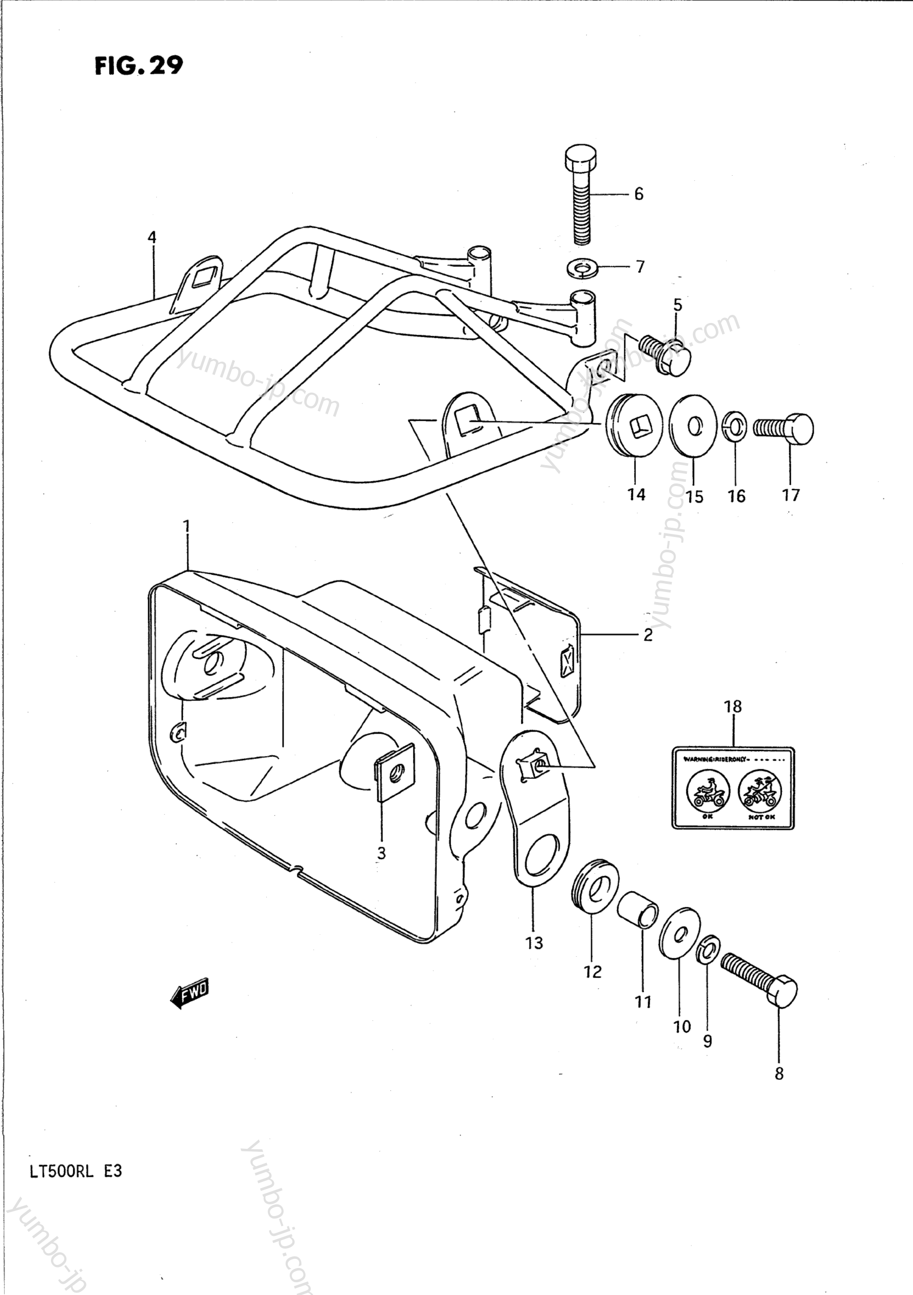 HEADLAMP HOUSING для квадроциклов SUZUKI QuadRacer (LT500R) 1988 г.