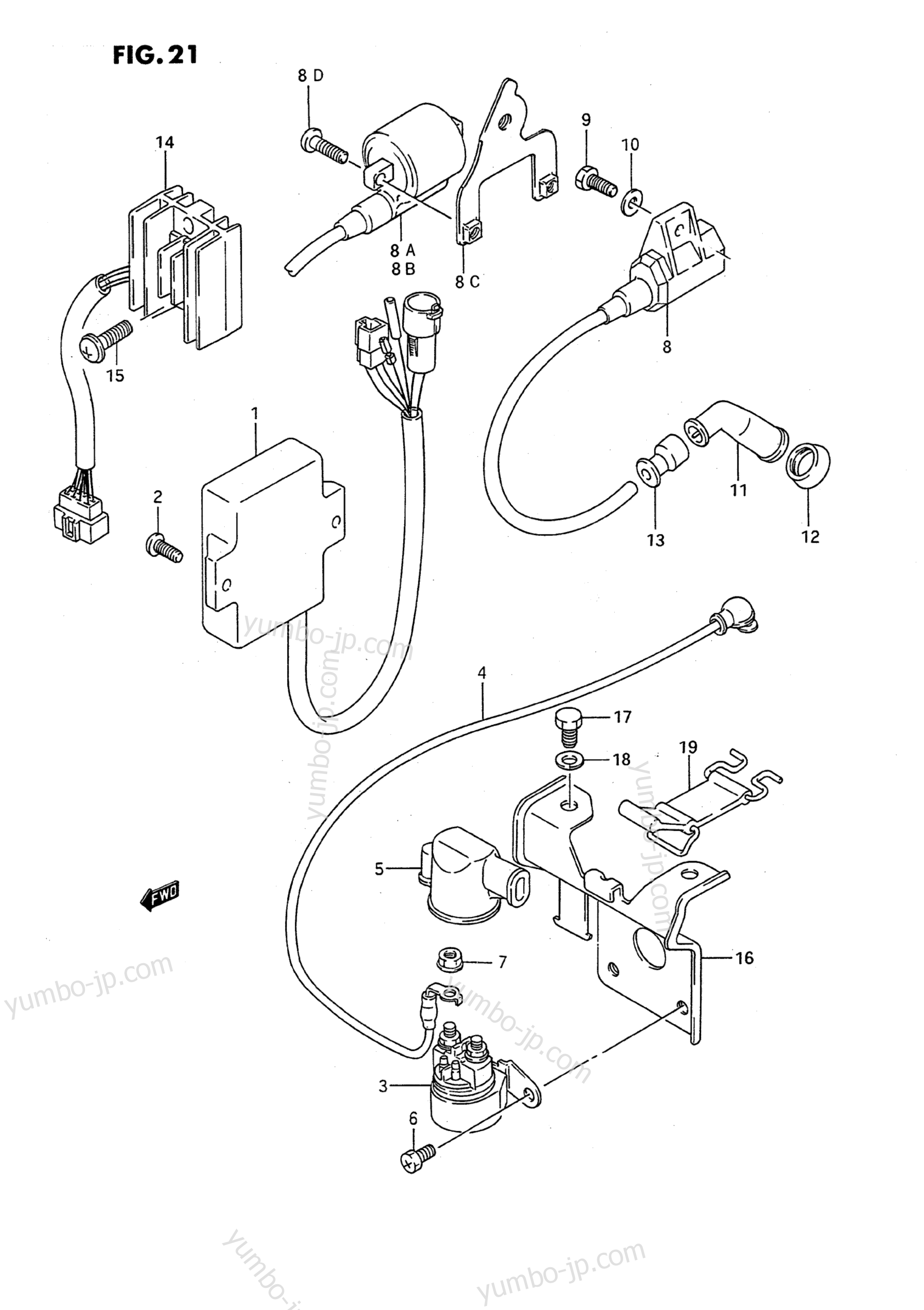Electrical for ATVs SUZUKI QuadRunner (LT-F250) 1990 year