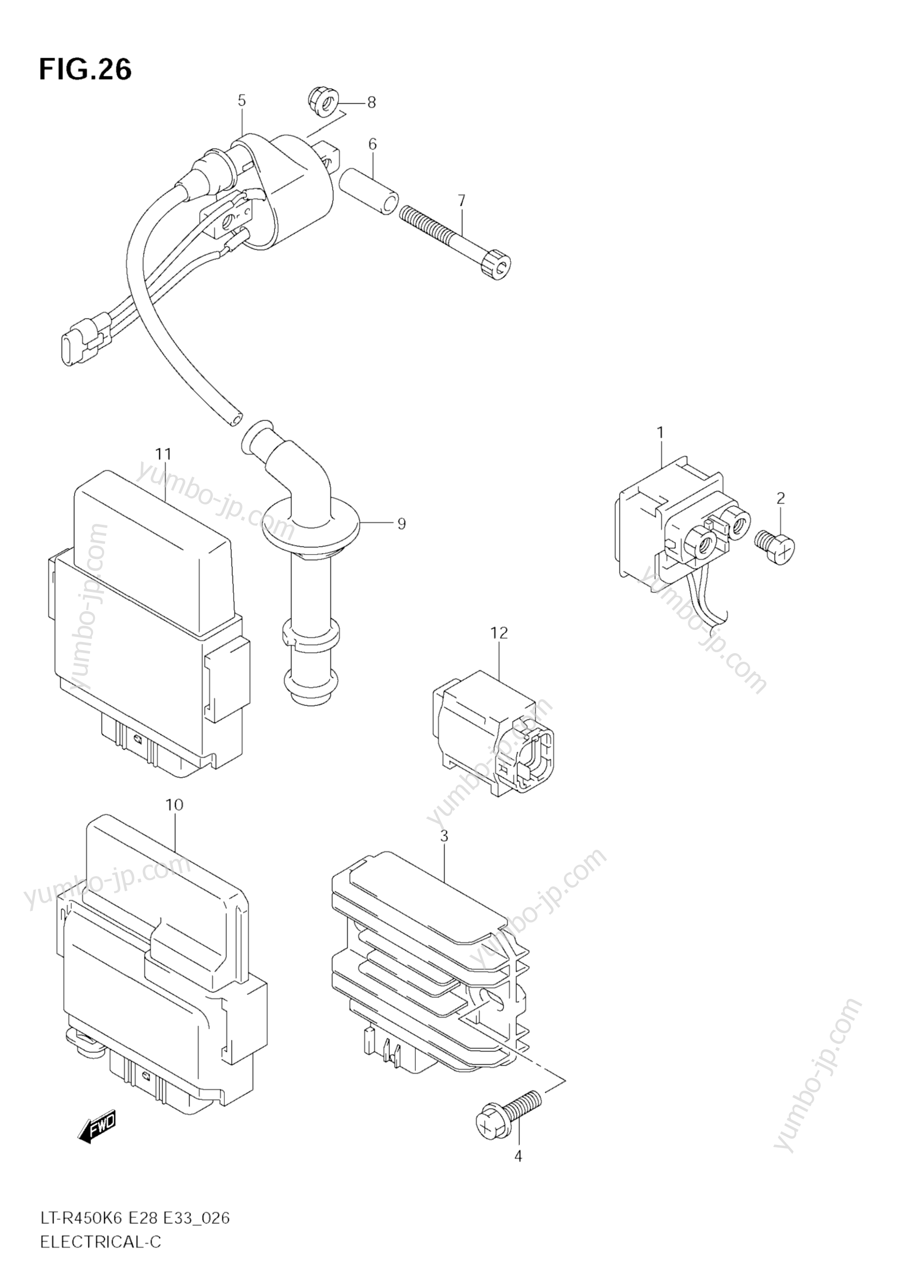 Electrical for ATVs SUZUKI QuadRacer (LT-R450Z) 2008 year