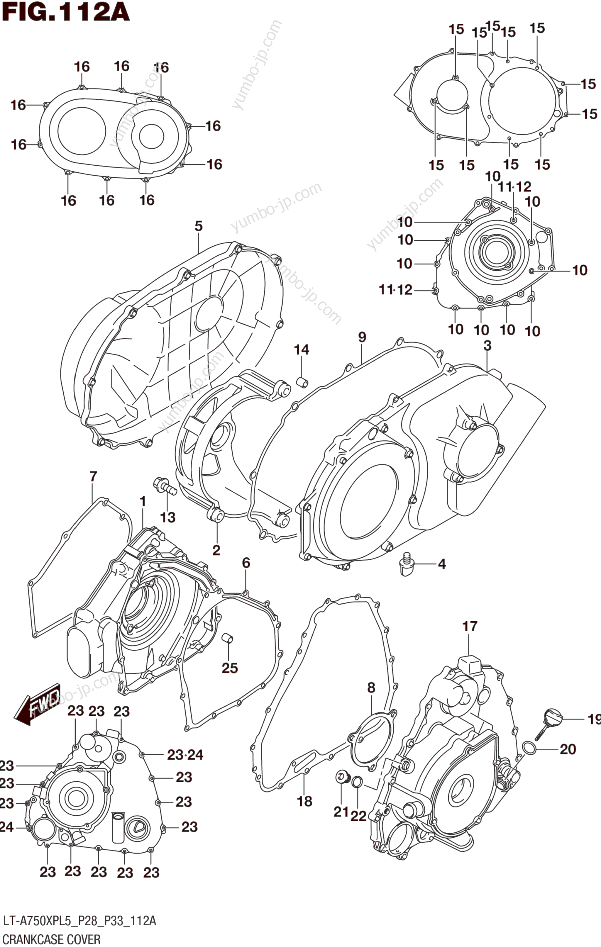 Крышка картера для квадроциклов SUZUKI LT-A750XPZ 2015 г.