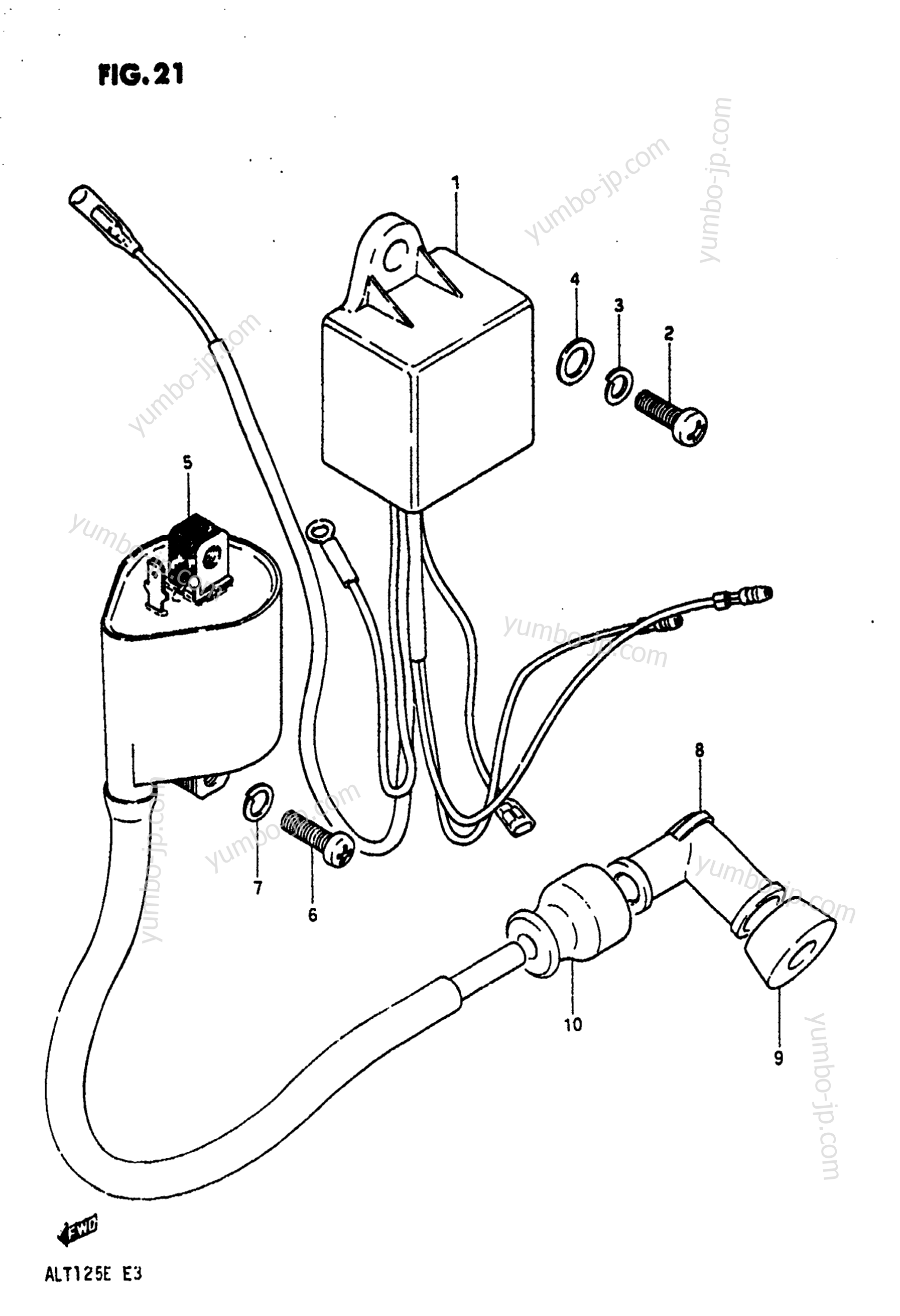 Electrical for ATVs SUZUKI ALT125 1983 year