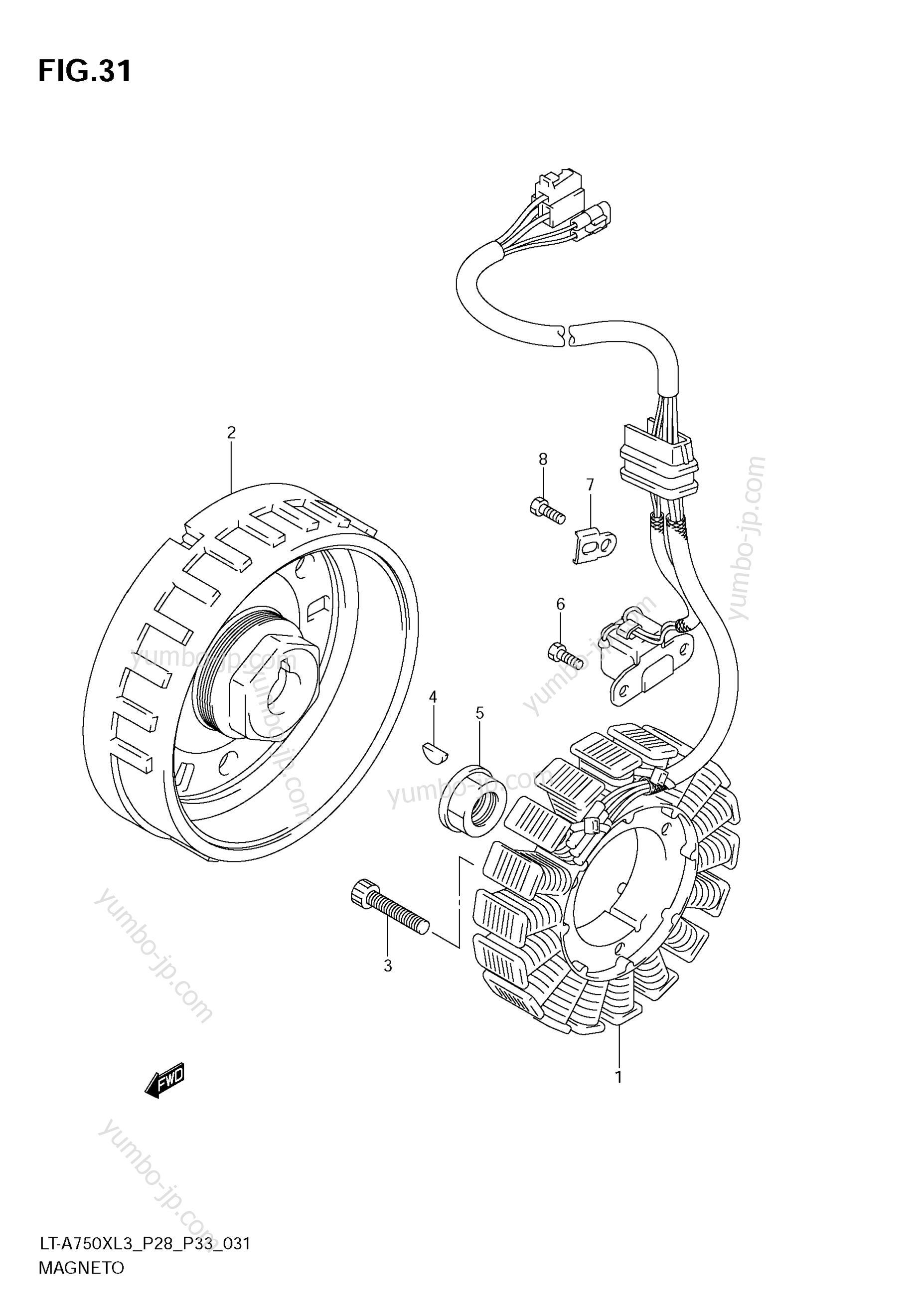 MAGNETO для квадроциклов SUZUKI KingQuad (LT-A750X) 2013 г.