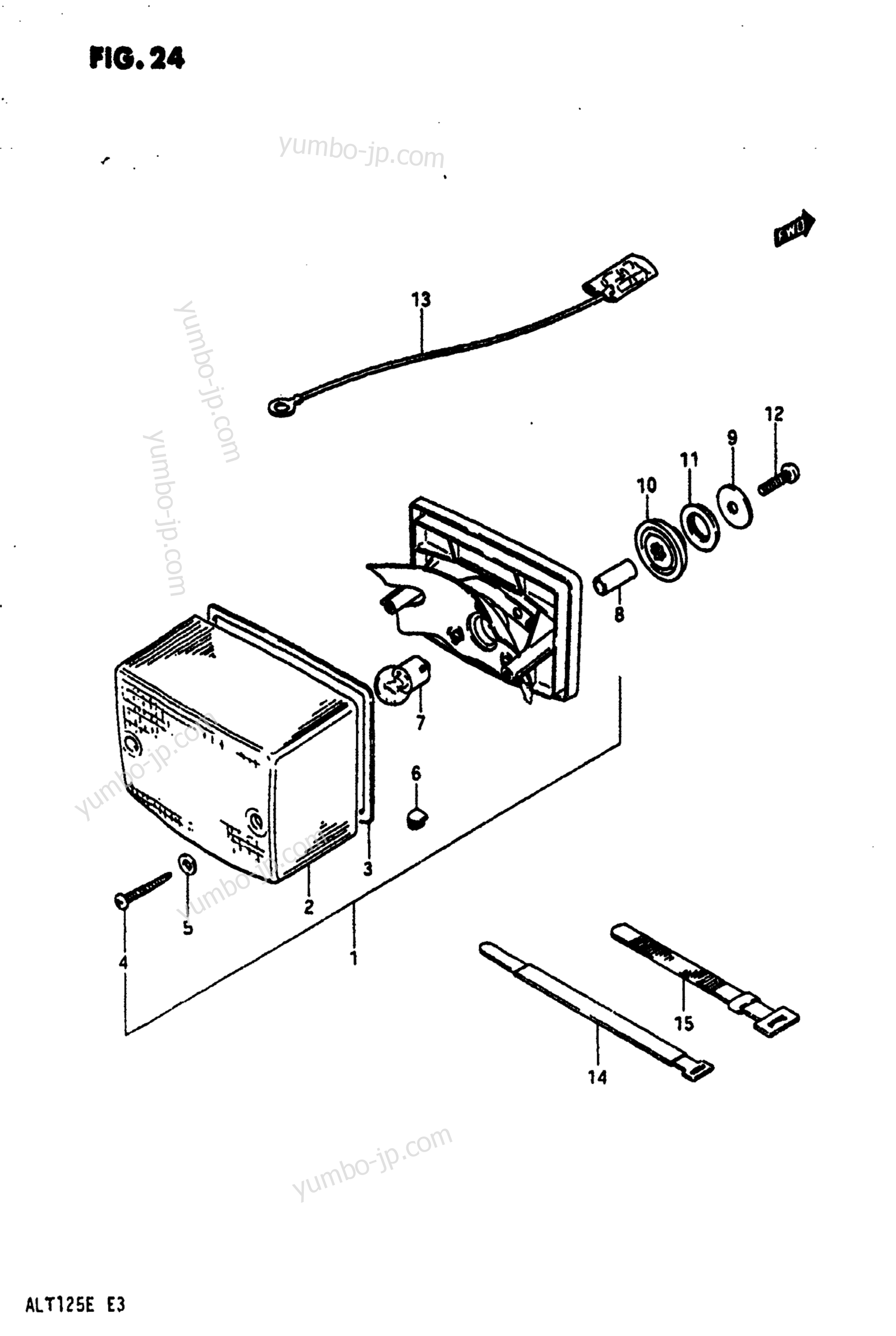 Tail Lamp для квадроциклов SUZUKI ALT125 1983 г.
