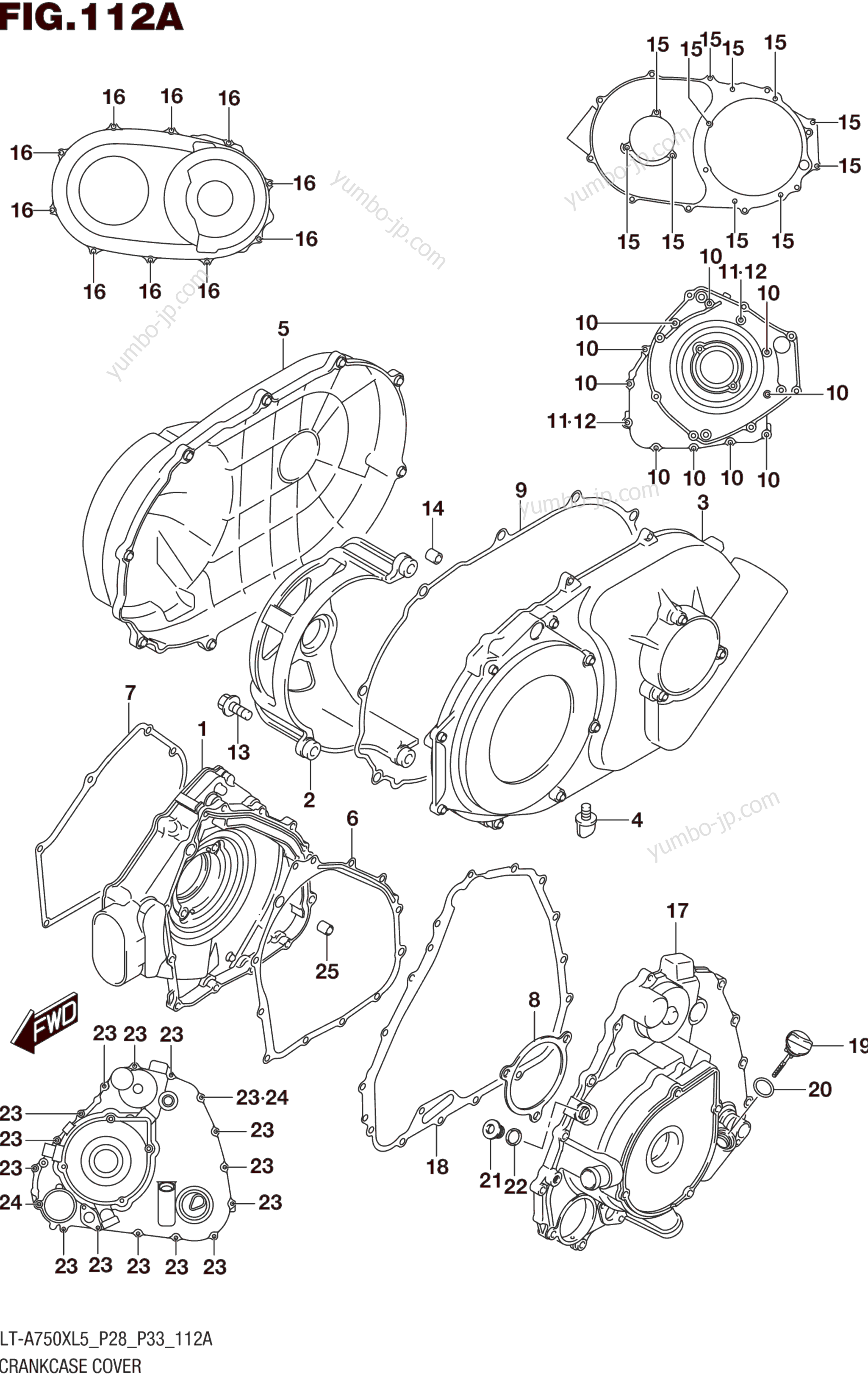 Крышка картера для квадроциклов SUZUKI LT-A750X 2015 г.