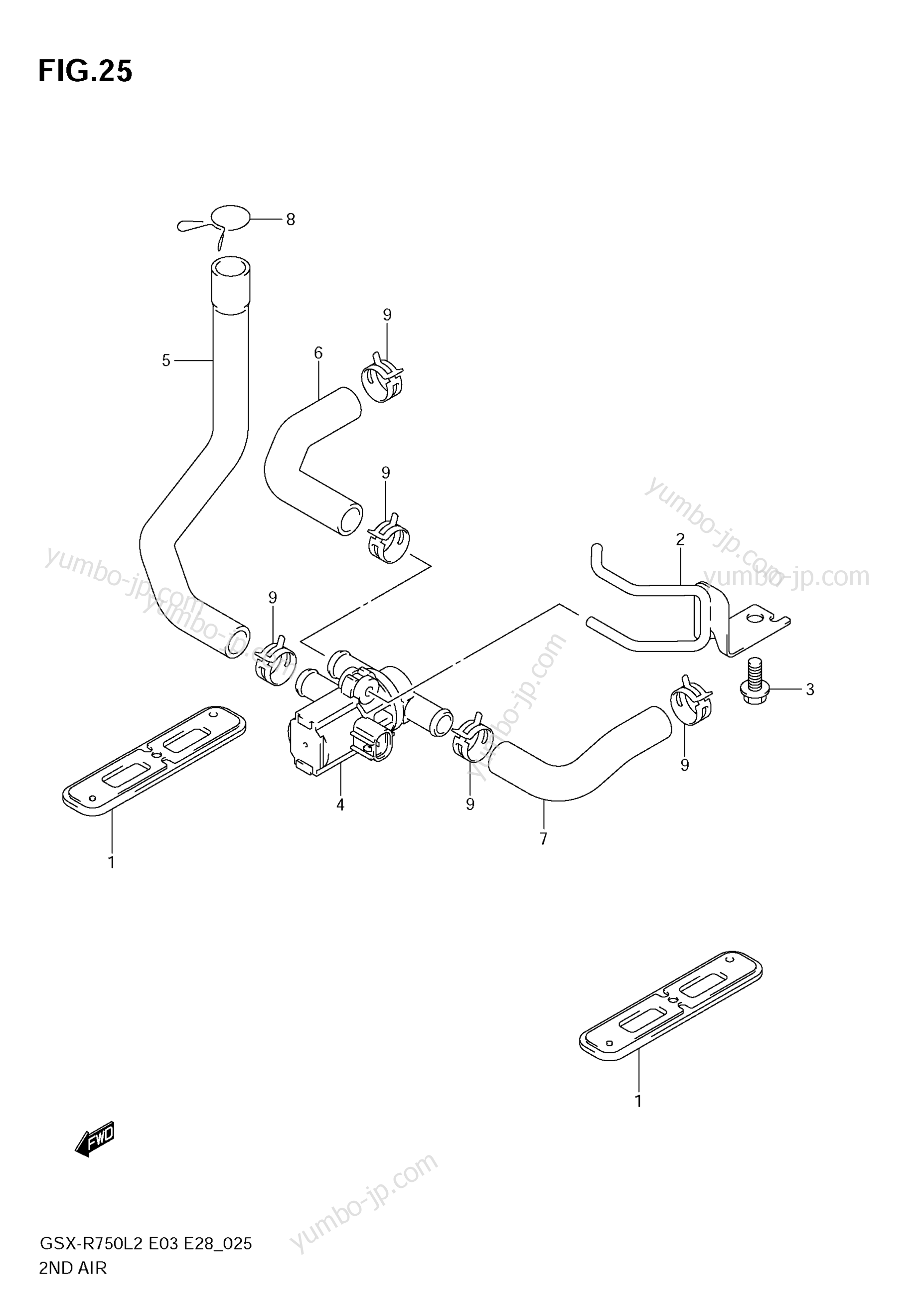 2ND AIR for motorcycles SUZUKI GSX-R750 2012 year