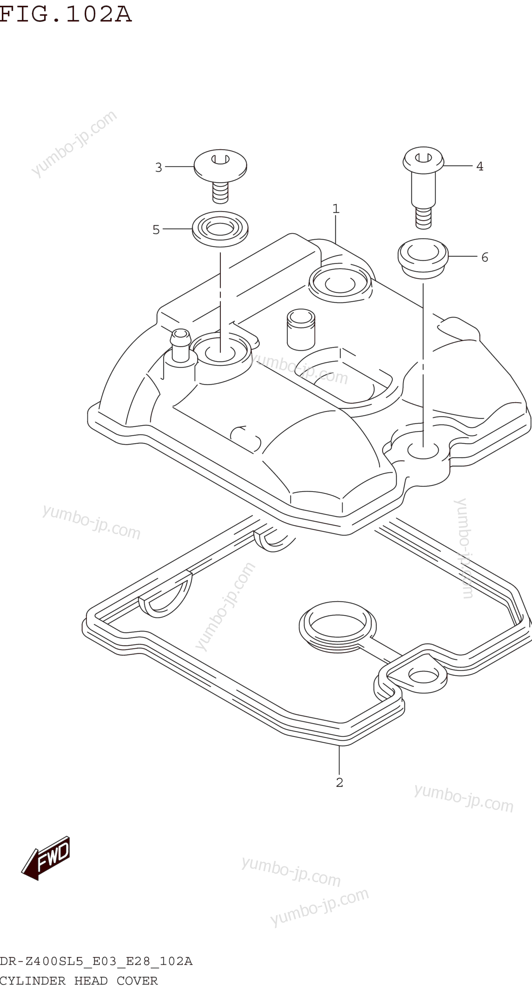 CYLINDER HEAD COVER for motorcycles SUZUKI DR-Z400S 2015 year